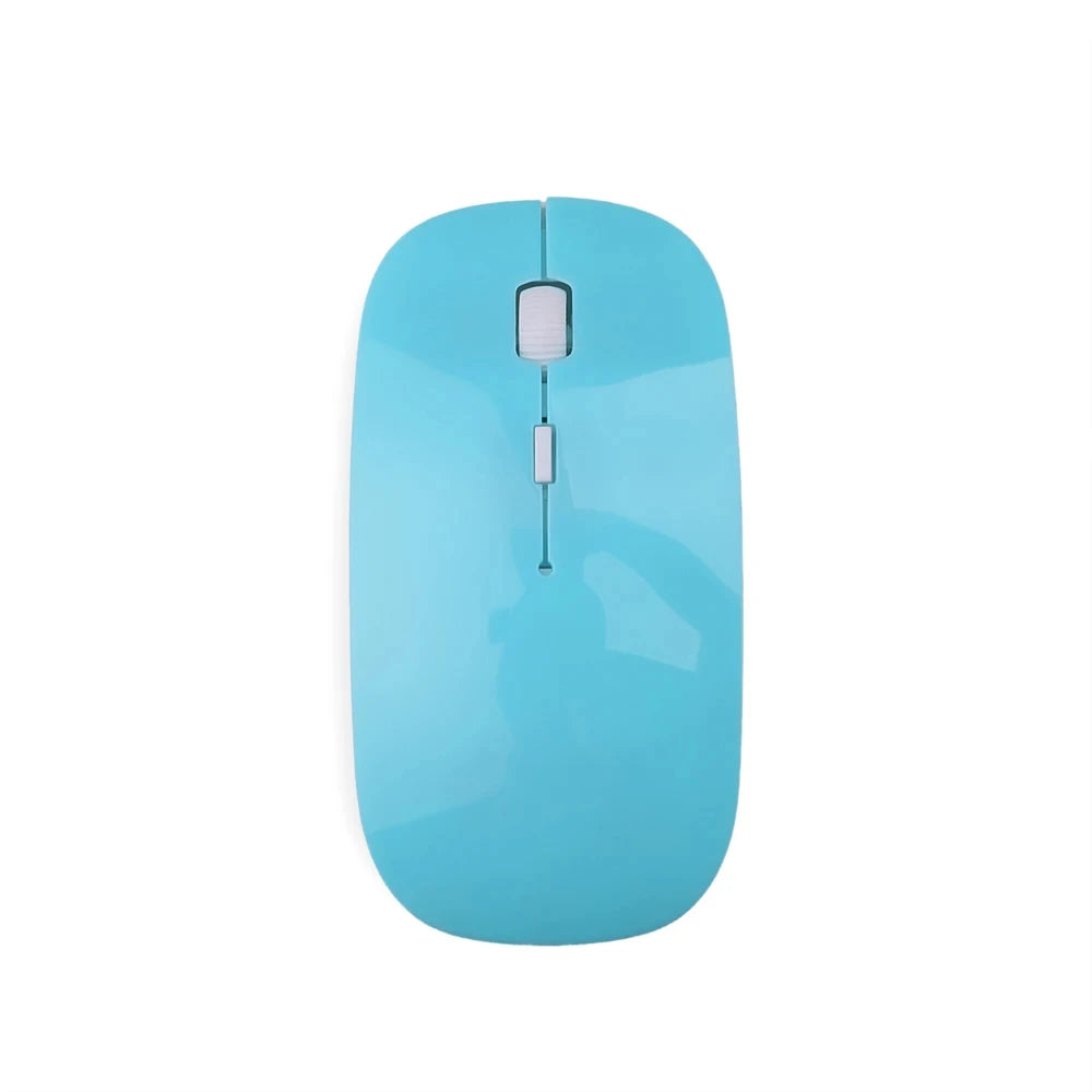 Slim Wireless Mouse 2.4GHz Optical Mice 1600DPI USB Receiver Gamer Office Thin Mouse Ergonomic Design Mice For PC Laptop Desktop