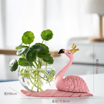 Creative Hydroponic Plant Vase Glass Transparent Container Dish Water Planting Flower Pot Living Room Decoration Decoration