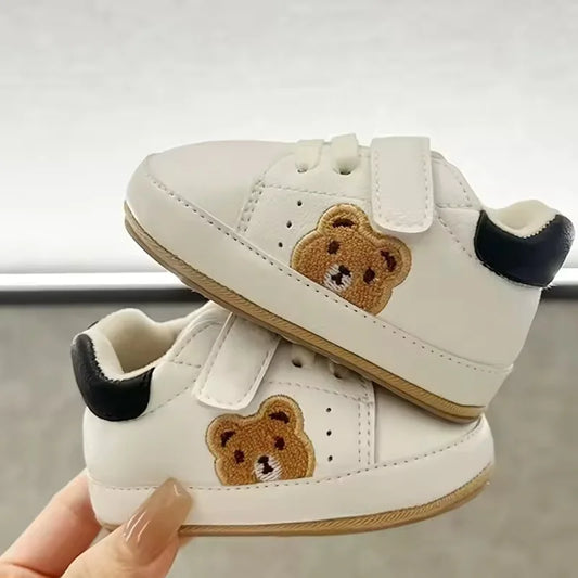 VALENSINA Panda Babyschuhe Anti Rutsch - 0-18 Monate Klett