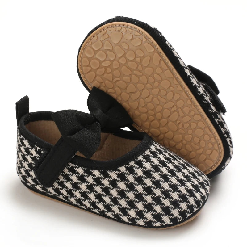 Frühling Herbst Neuer Stil Kleine Duft Gitter Prinzessin Schuhe 2025 - Neugeborene Baby Mädchen Gummisohle Rutschfest Erste Laufschuhe