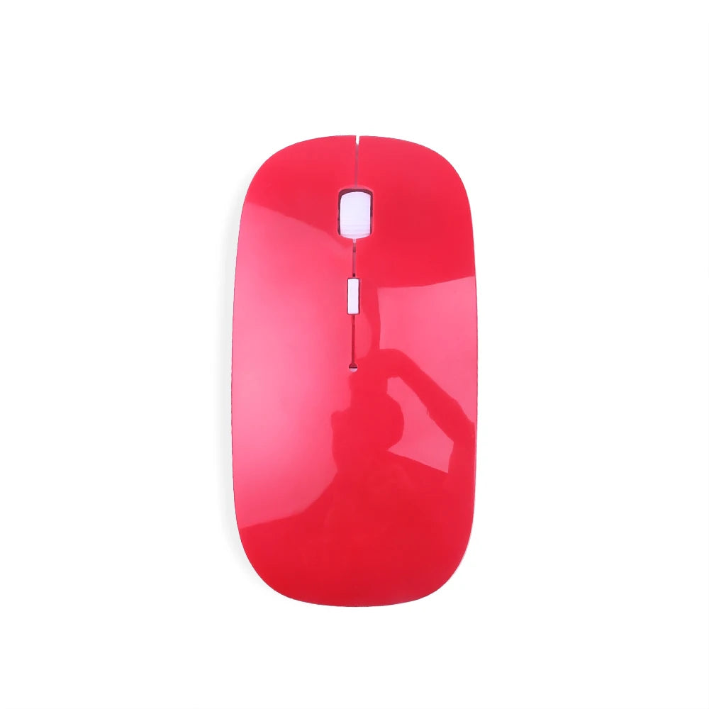 Slim Wireless Mouse 2.4GHz Optical Mice 1600DPI USB Receiver Gamer Office Thin Mouse Ergonomic Design Mice For PC Laptop Desktop