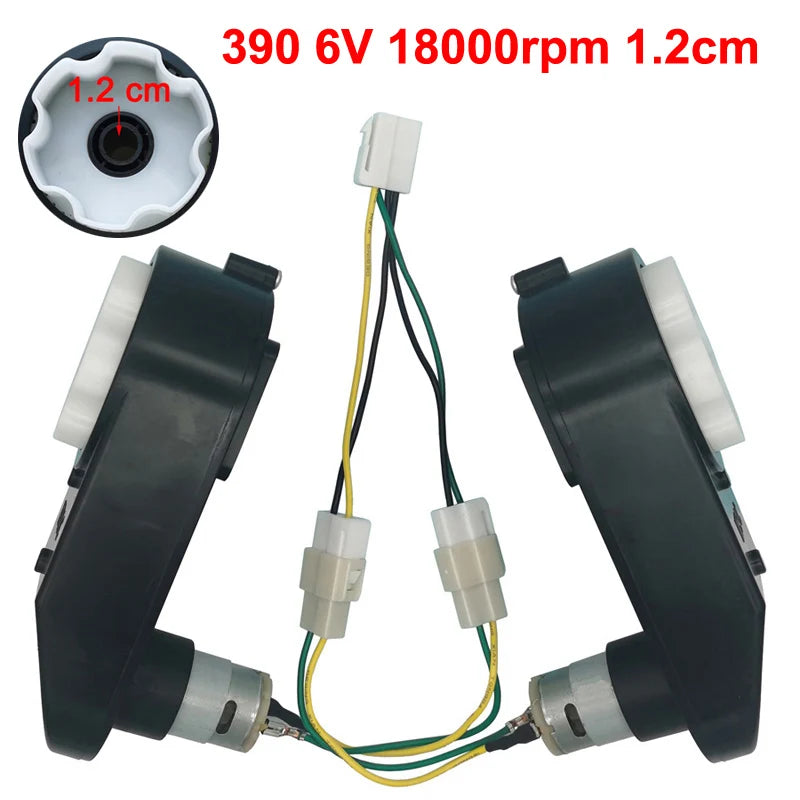 Motor de mașină electrică pentru copii 2025: Cutie de viteze 12V/6V CC - Colecție RC de mare viteză