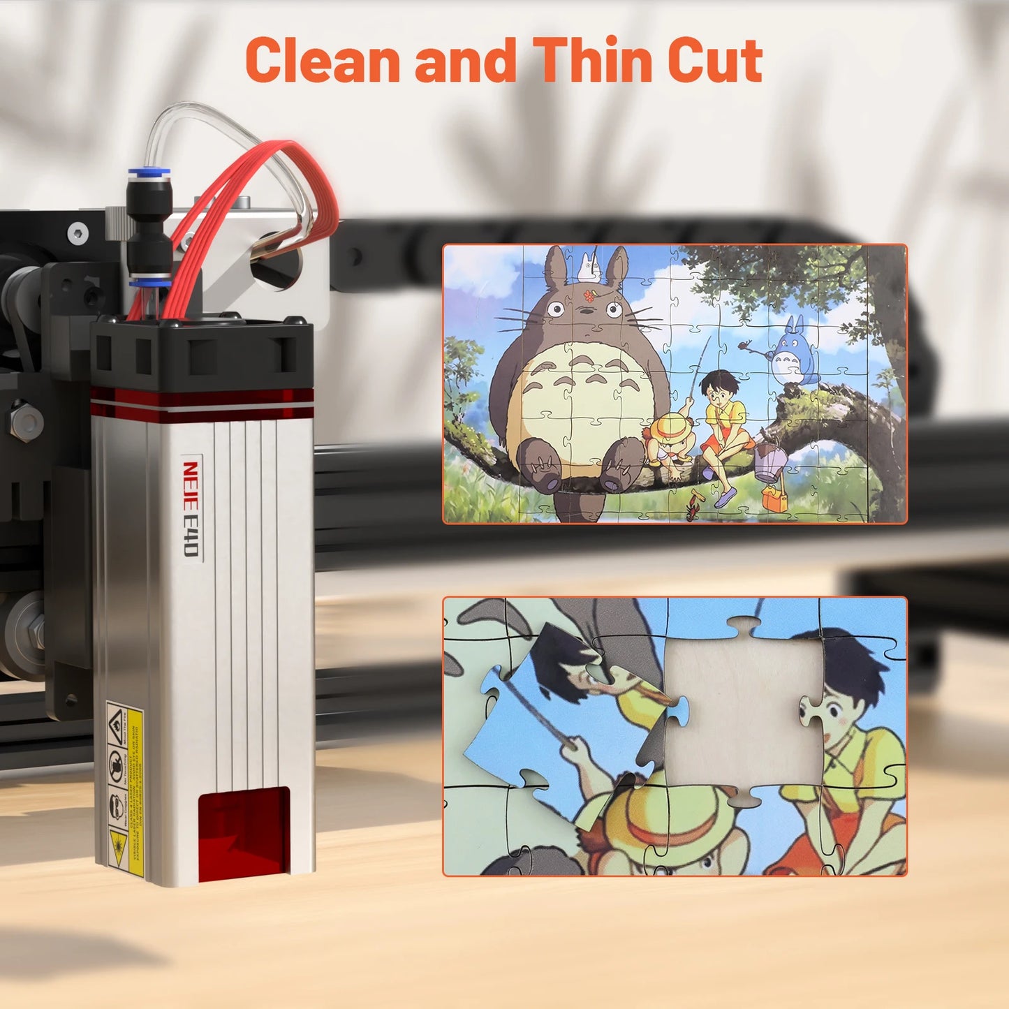 Lasergravur-Maschine 2025: NEJE Max 4 V2 Pro Laser Engraver 1000mm/s High Speed - 254DPI Precision Motorized Z-Axis Wood Acrylic Leather Collection