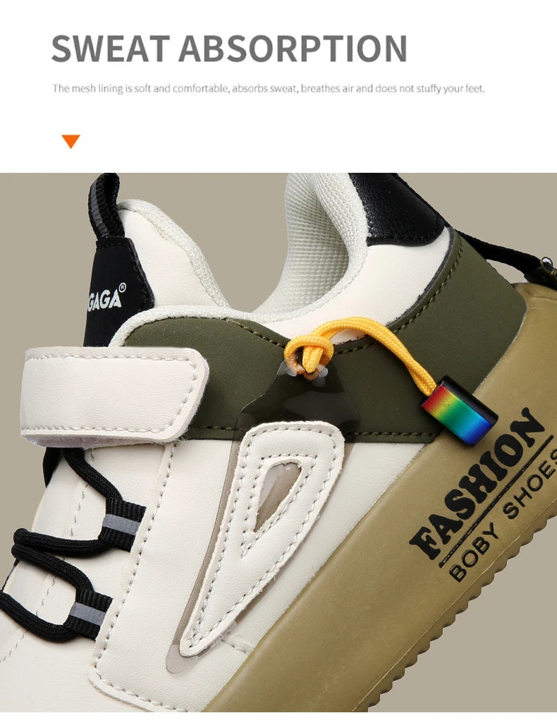 Jungen Mode Skate Schuhe 2025 - Dämpfende Sohle Fußgewölbe-Unterstützung - Plattfuß Casual Sneakers Schulschuhe