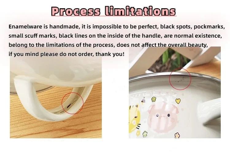 Kitchen Cookware Utensils Set 16/18/20CM Red Yellow and Green Enamelled Pots and Pans, 3-piece Set, Induction Cooktop, Open Fire