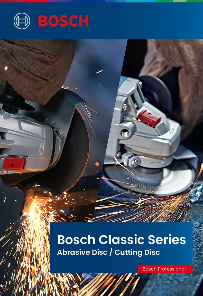 Bosch Metal Grinding Wheel Cutting Disc Classic Series Angle Grinder Accessories 100/125/150/180/230/305/355/400mm Cutting Wheel
