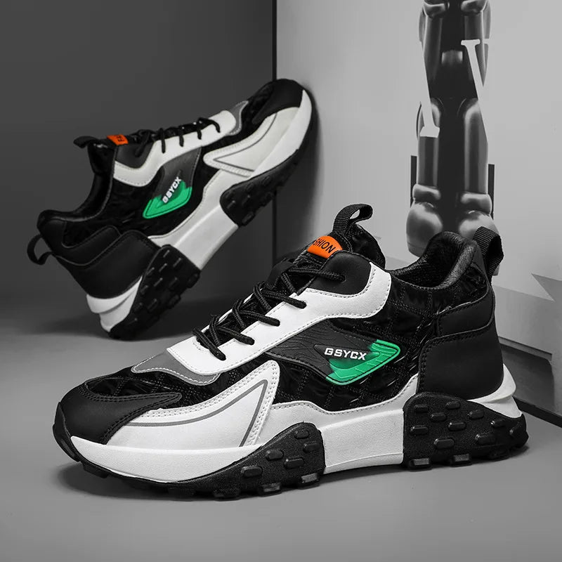 Teniși cu platformă pentru bărbați 2025: Bumbac de lux pentru iarnă - Colecție de alergare mărimi mari