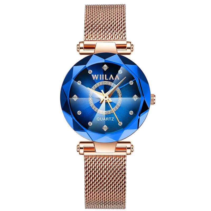 Damen-Uhr 2025: Luxury-Brand Top-Rhinestone - Gold Clock Collection