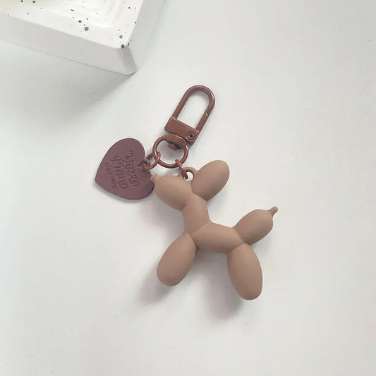 Damen Schlüsselanhänger 2025 - Adorable Balloon Dog Y2k Bag Charms Cute Puppies Acrylic - Golden Bridge Store