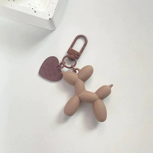 Damen Schlüsselanhänger 2025 - Adorable Balloon Dog Y2k Bag Charms Cute Puppies Acrylic - Golden Bridge Store