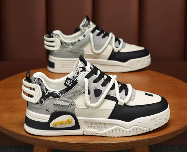 New Shoes for Men Sneakers Breathable Casual Fashionable Skateboard Shoes Male Low Top Platform Vulcanized Shoes Tenis Masculino