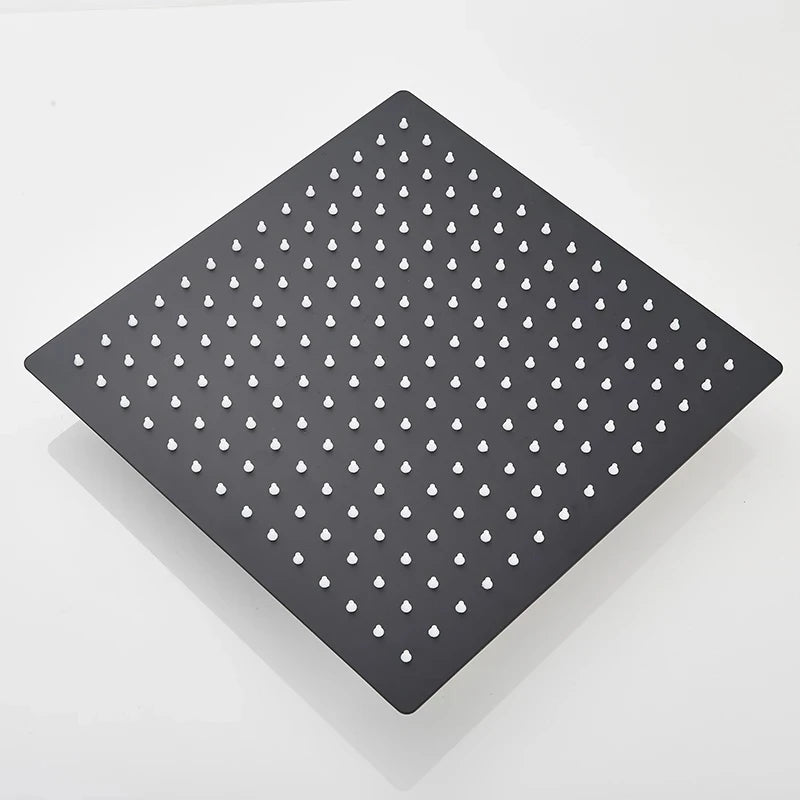 Shower Head 16 Inch Luxury Ultrathin Rainfall Shower Head Stainless Steel Chrome Nickel Bathroom Faucet Accessory