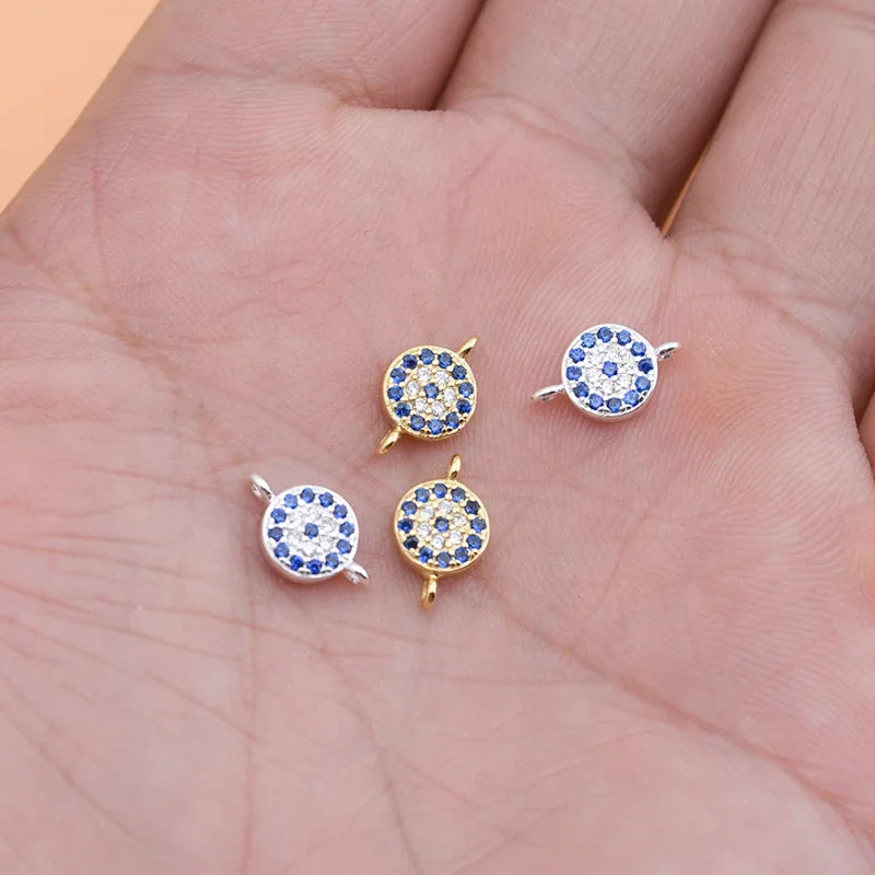 FineFashion DZ106 Blaue Zirkonia Doppelring - 925 10mm