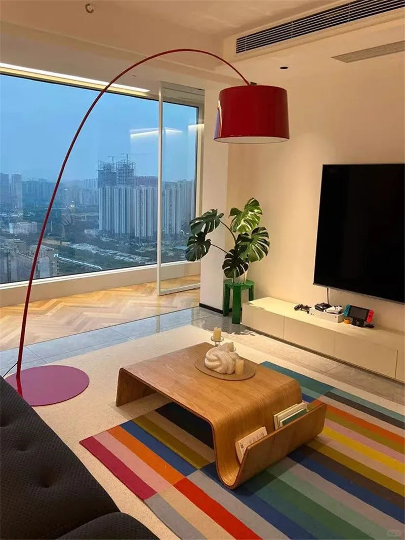 Massivholz Kaffeetisch 2025 - Modern Bentwood Zimmer Schreibtische Tragbar - Niedrig Zentrum Tee Tisch Wohnzimmer Möbel Seite Aufbewahrung Design