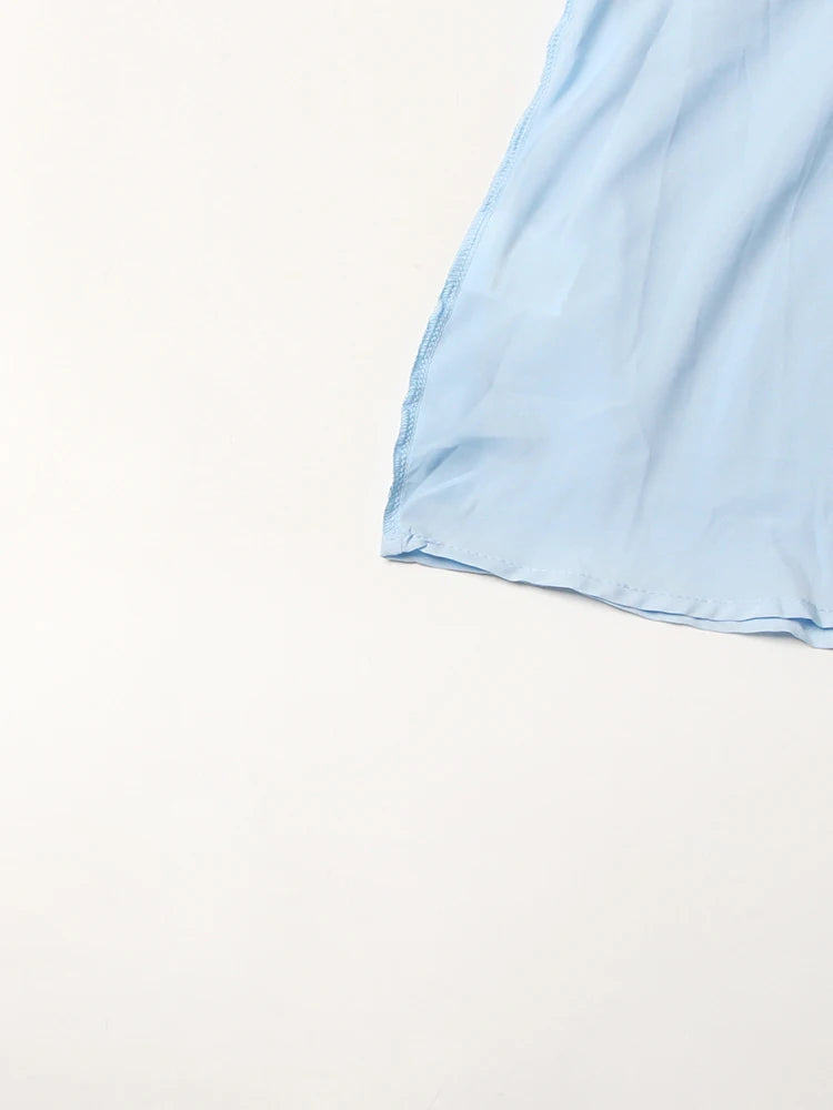 TWOTWINSTYLE Elegant Dresses For Women Stand Collar Long Sleeve High Waist Embroidery Slim Dress Female Fashion Clothing 2023