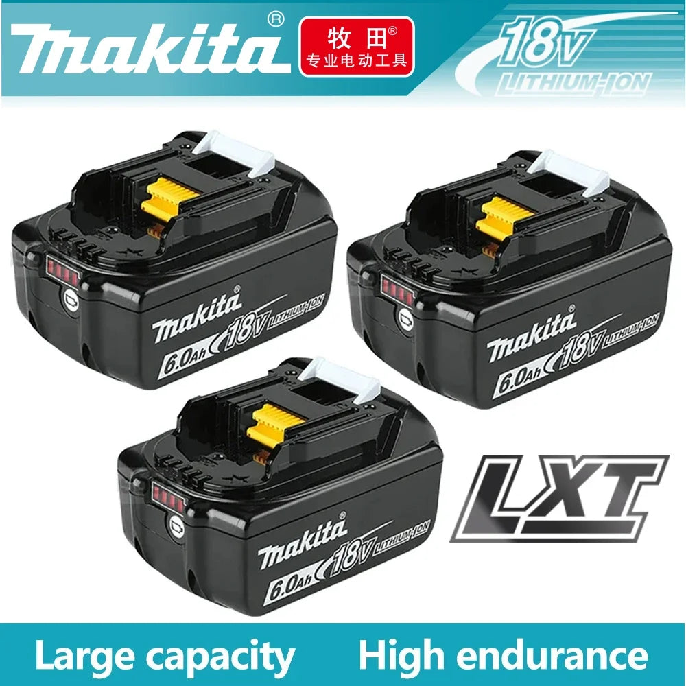 Genuine Makita 18 V Battery, 6Ah Lithium-Ion,makita 18v battery,Batterie Makita 18V Replacement, Safe & Efficient