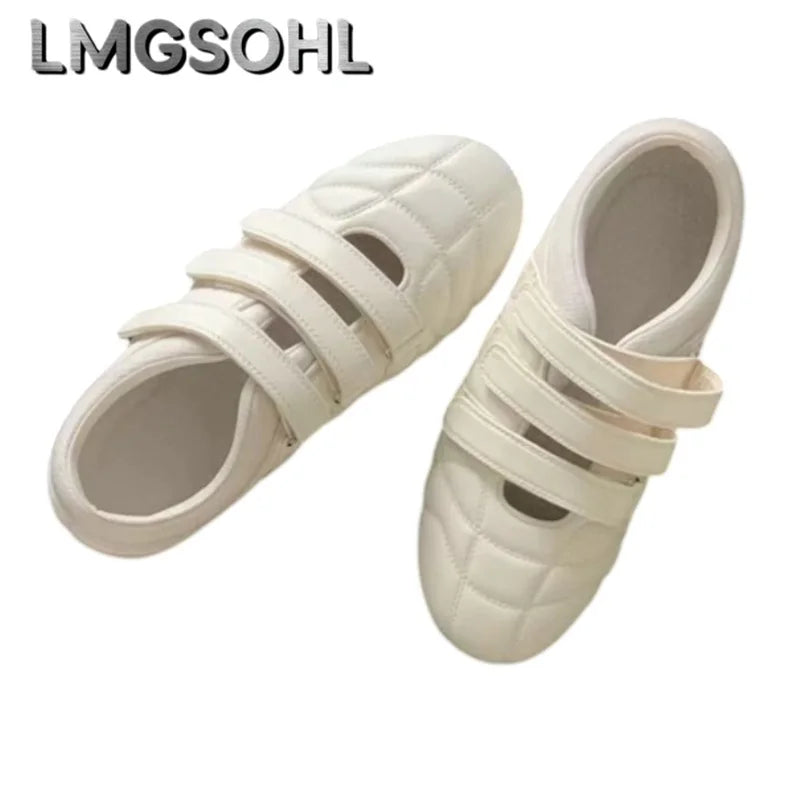 Women Loafers Shoes Fashion Retro Sandals Flats Elegant Woman Summer Shoes 2025 Trend Designer Shallow Cozy Lolita Zapatos Mujer