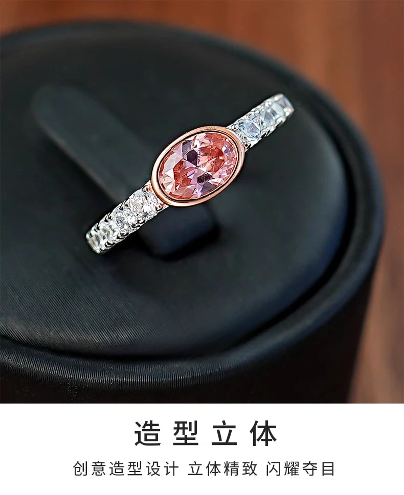 Papalacha R1288 Inel din argint 925 retro - oval 6g zircon