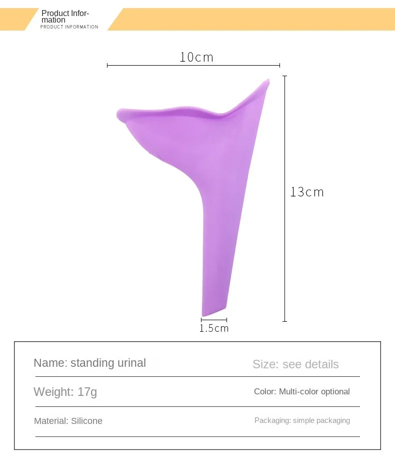 FemUrinal Stand-Up Auslaufsicher - Silikon 1St Tragbar