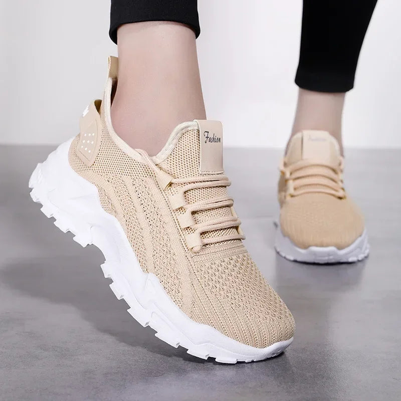 Damen-Sneaker 2025: Rollstep Women's Chunky Sneakers Lightweight Soft - Fashion Walking Shoes Breathable Tennis Sport Gym Workout Collection