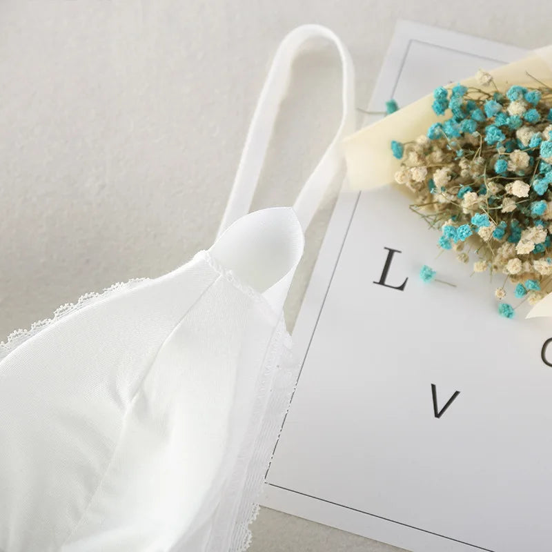 elegant Floral Lace Bra Top For Women Push Up Female Lingerie breathable Bralette Removable Pad Thin Fashion New Wireless Bras