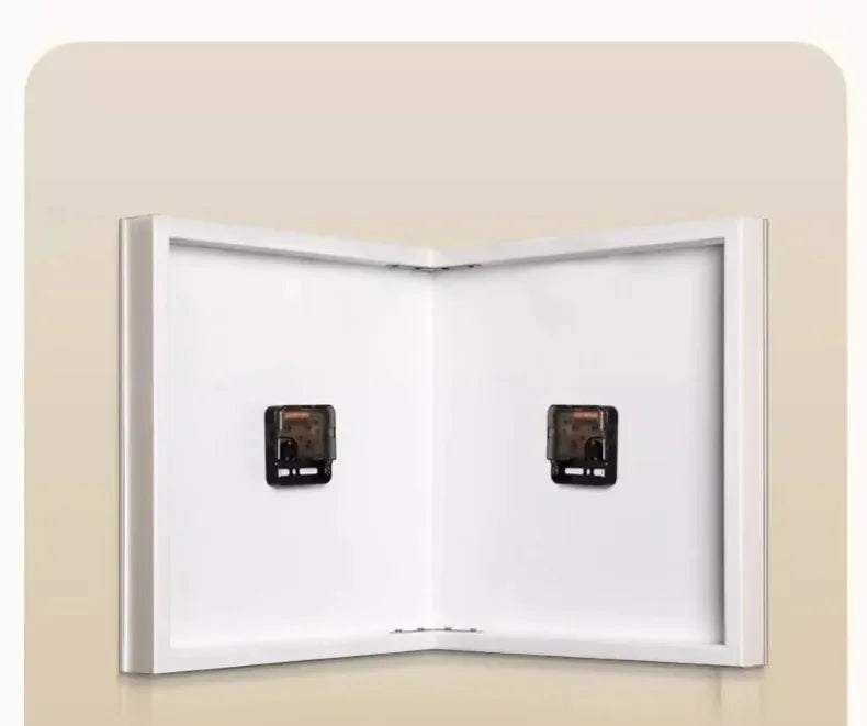 LED-Wanduhr 2025: Double-sided Creative Living Room Modern Art LED Light Corner Clocks Hanging Collection