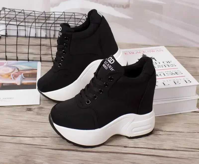 WGZNYN 187 Plateau Sneaker Atmungsaktiv - 10cm Absatz Mesh