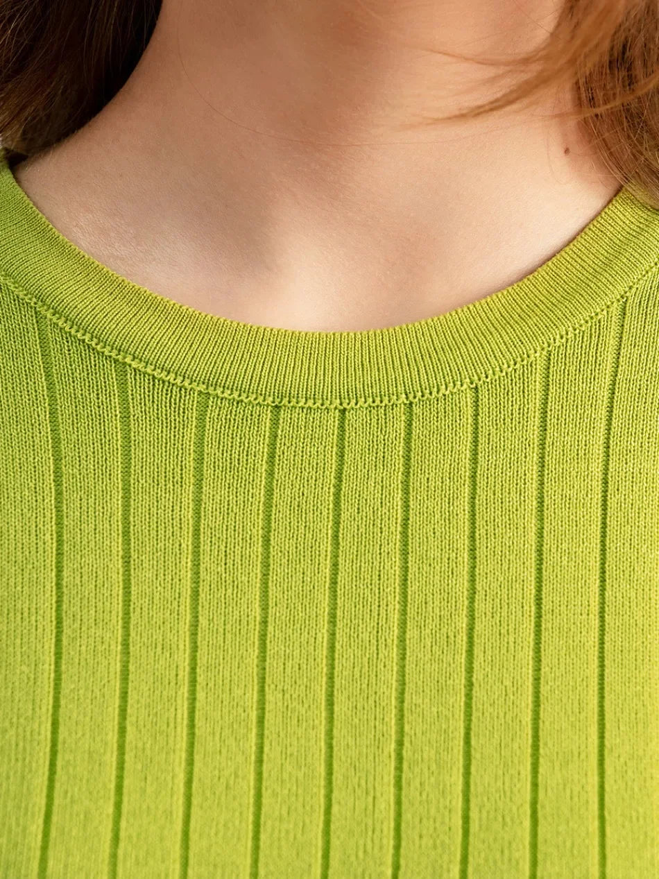 Elegant 2-Piece Sets for Women, Casual Knitting, Sleeveless, O Neck Tops, Loose Lace Up, Wide Leg Pant Set, Summer Fashion, New