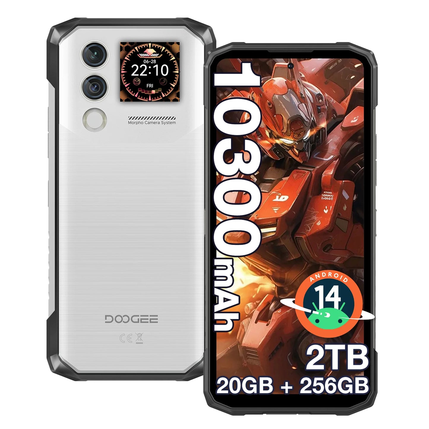 DOOGEE Blade10 Max Robustes - 10300 mAh 18W 6,56 Zoll Display