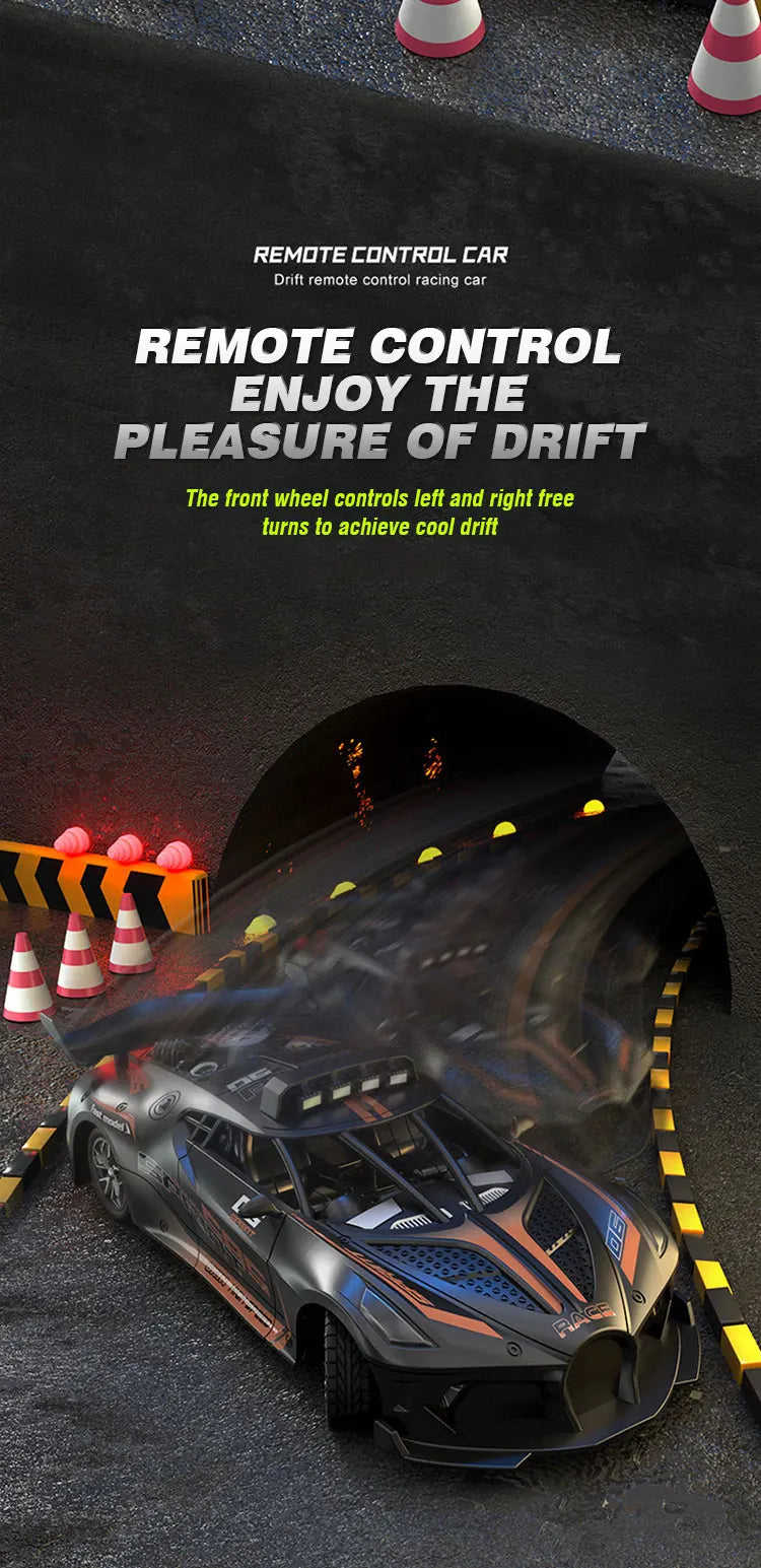 RC Car Toy 2.4G Drift Racing Remote Control Car High Speed Off Road Racing Car Toys for Boys Christmas Indoor Outdoor Gifts