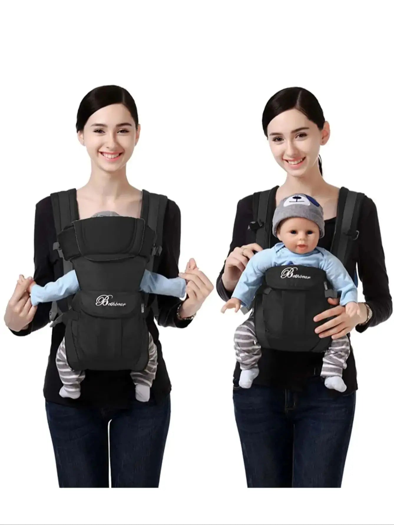 Premium Baby Tragerucksack Multifunktional - Babytrage Rucksack 6-in-1 Tragepositionen - Ergonomisch Komfort 0-24 Monate 10kg Belastbar