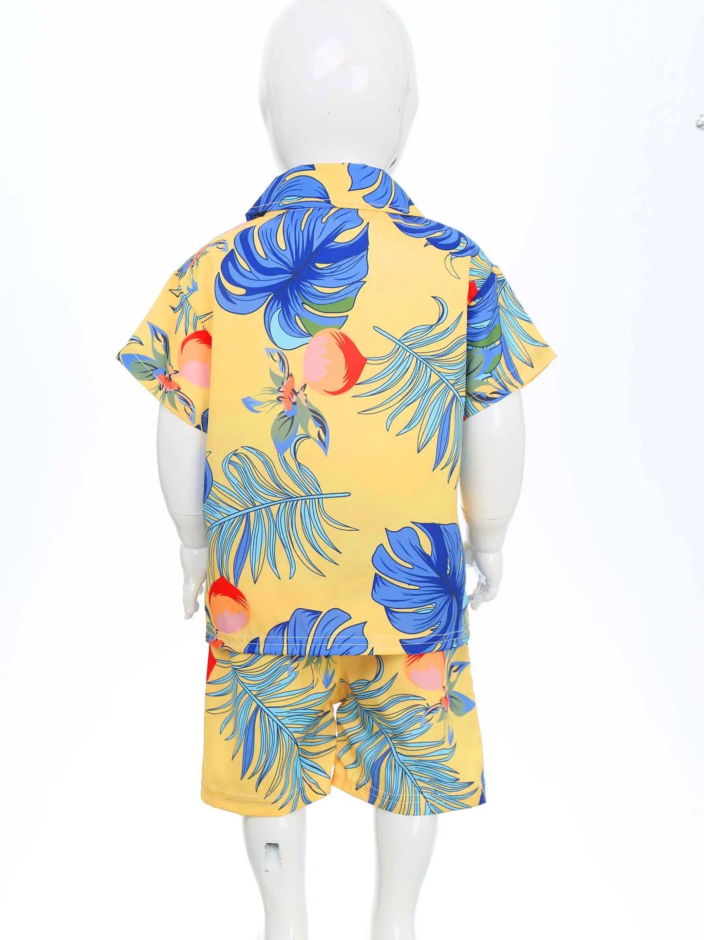 Jungen-Sommer-Set 2025: Hawaii-Hemd & Shorts - Premium Vacation Collection