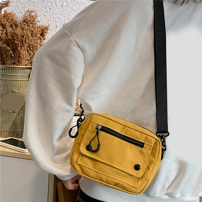 Umhängetasche 2025: Canvas Casual Versatile Fashion - Large Capacity Mobile Phone Coin Purse Women Collection