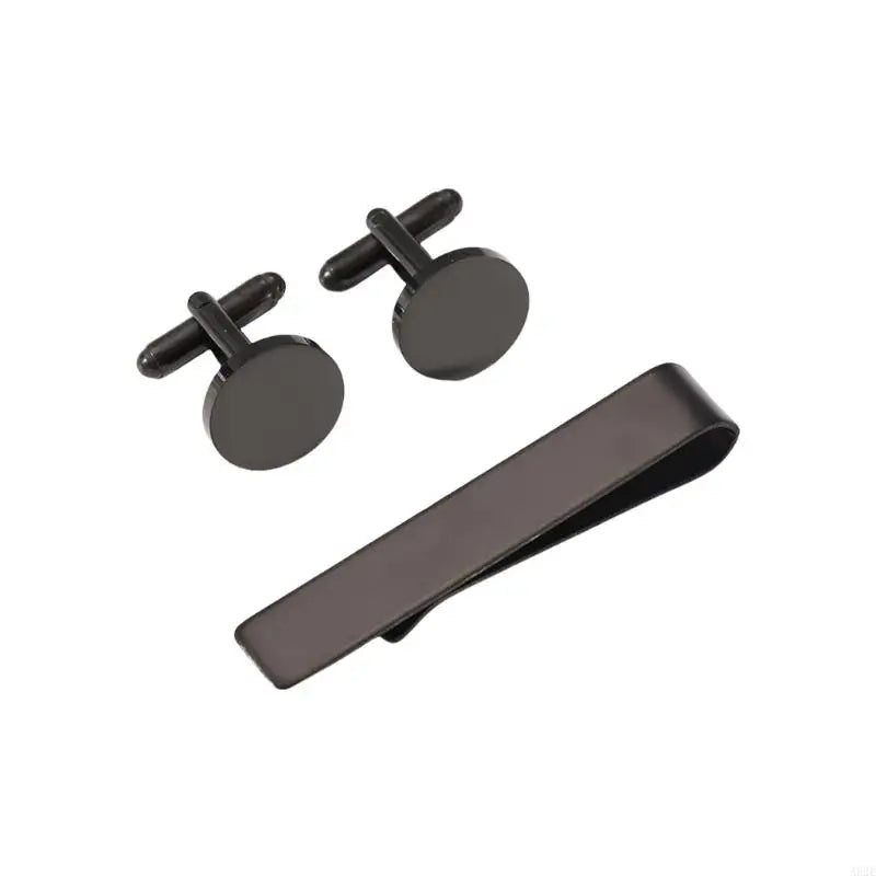 Angelady A52E Manschettenknopf Set Modern - Edelstahl Unisex