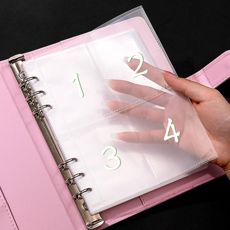 PU Leather Loose-leaf Journal Notebook 100 Day Couple's Challenge Savings Book Magnetic Buckle Save Money Book Make Money Books