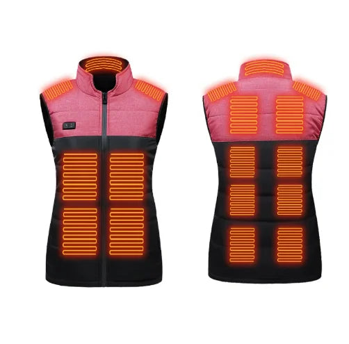 NUOYING Beheizte Weste USB Warmhaltejacke - Kapazität 2600mAh, Leistung 5V 2,0 A, Größe M