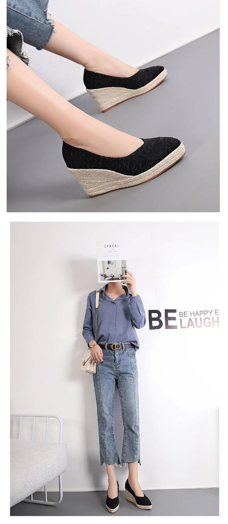 Fashion High Heels Women Wedges Elegant Ladies Party Shoes Platform Brand Women Pumps 8cm