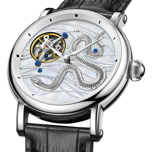 Shanghai Golden snake carrousel Tourbillon hand wound limited edition timepiece