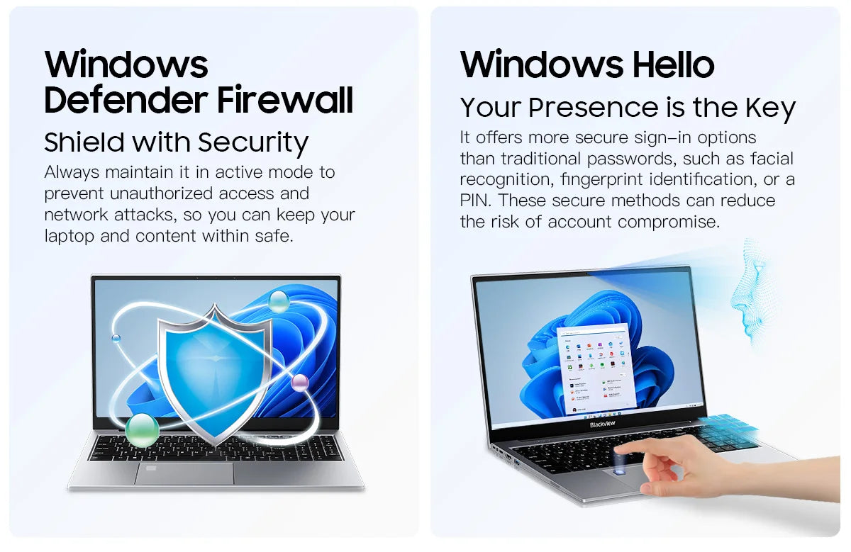 Laptop Blackview AceBook 8 15.6" 12th Gen Intel Alder Lake N97 16GB RAM 512GB SSD + extensie până la 1TB Windows 11 Home 15.6"