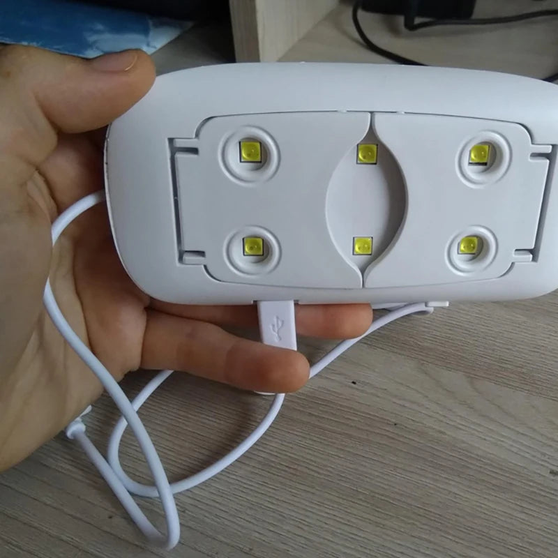 Commodity HLD02 Mini LED Nageltrockner - 6W 6 LEDs 132x67mm