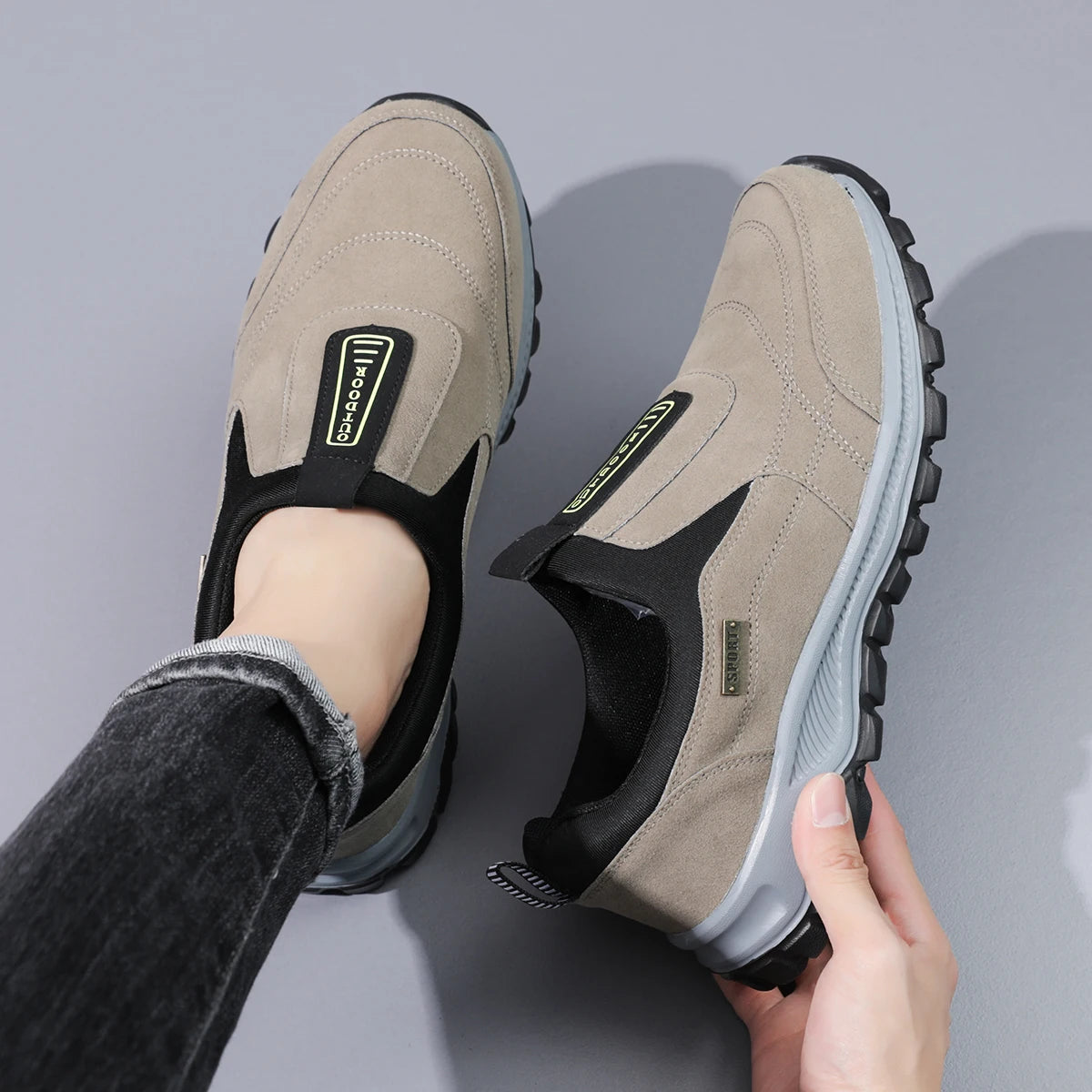 Sneakers Men Sport Running Shoes Men Light Athletic Shoes Men Casual Flats Trail Breathable Walking Shoes