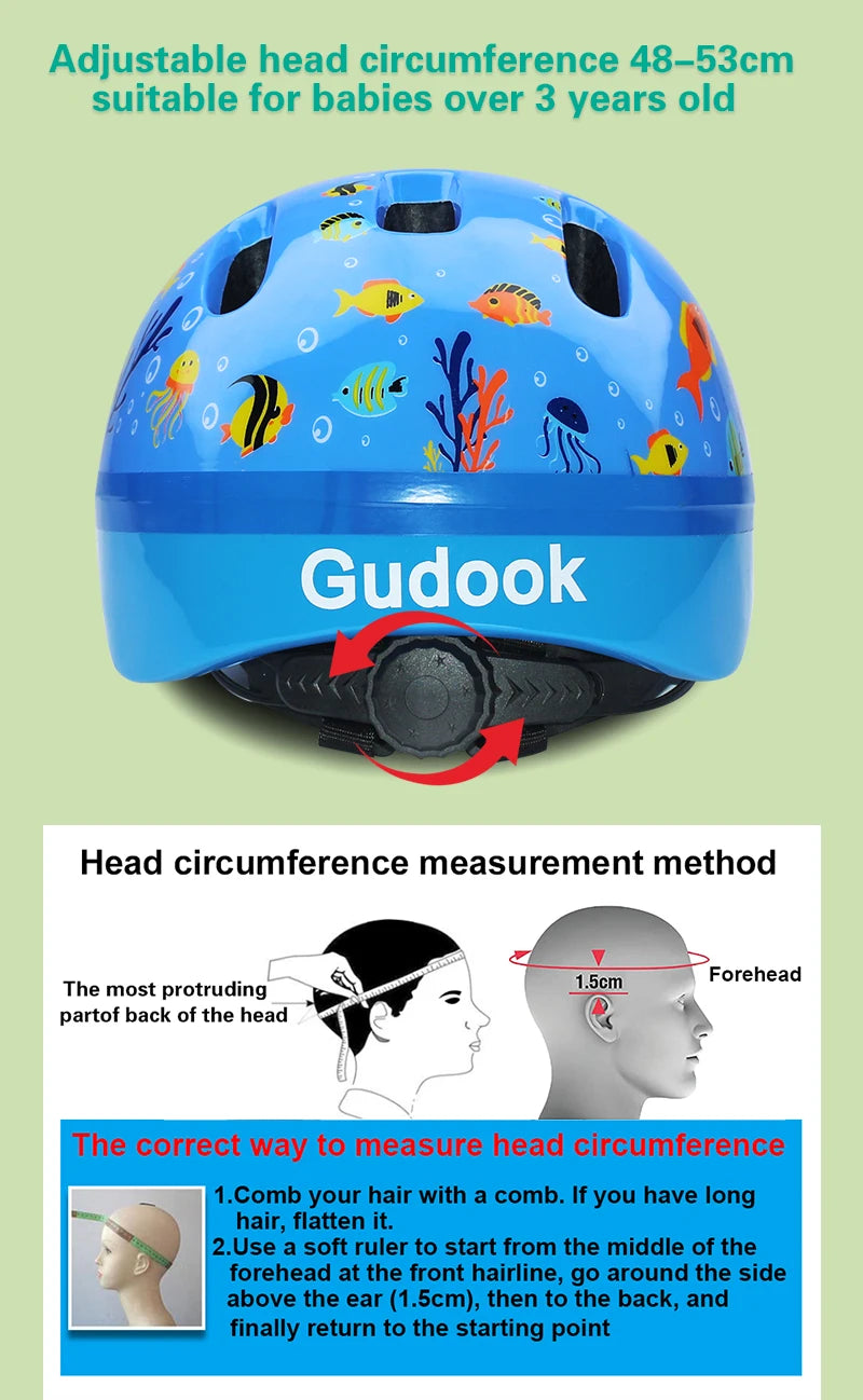 Bicycle/Skateboard Helmet for Kids Adjustable Helmet, Toddler Kids Ages 2-9 Boys Girls, Multi-Sport Safety Cycling Skating.