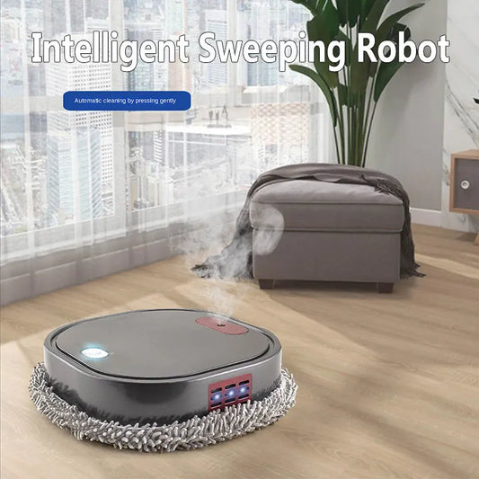 Robot inteligent 3 în 1 aspirator robot cu mop uscat și umed, reîncărcabil, robot inteligent cu mop, pulverizator, curățător acasă, robot cu mop