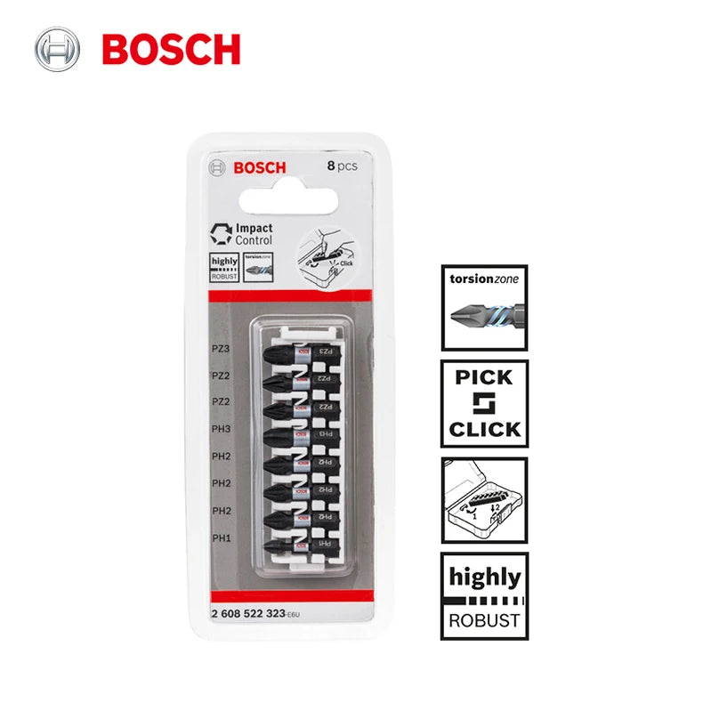 Bosch Screwdriver Bits Kit Impact Control Screwdriver Bits Sets Power Tool Kit Alloy Steel for Electric Drill Accessories