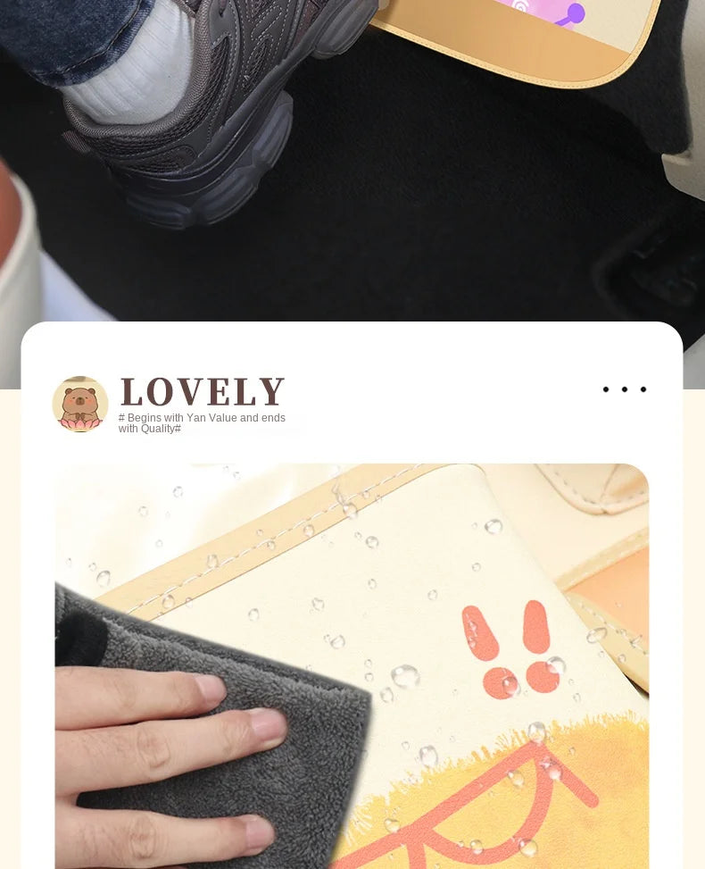 Car Storage Hanging Bag for Car Interior Multi-Functional Car Seat Back Organizer Rear Seat Tissue Box Trash Can Storage Box