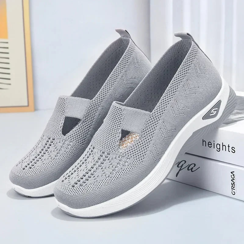Schuhe Für Frauen Sommer Mode Frauen Cut-out Sneakers Casual Atmungsaktiv Slip On Walking Schuhe Leicht Outdoor Flach Schuhe