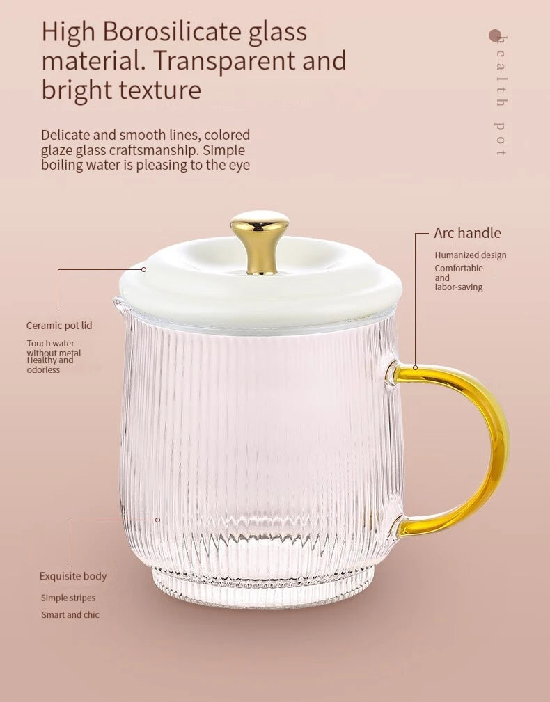 Gesundheitserhaltung Topf, Multi-funktional Haushalt Büro Konstante Temperatur Topf, Klein Glas Vollautomatisch Medizin Topf