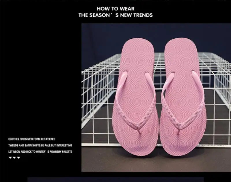 Simple Comfortable Beach Shoe zapatillas mujer Women Summer Slippers Solid Beach Flops Non-slip Slipper Casual Home Shoes Women