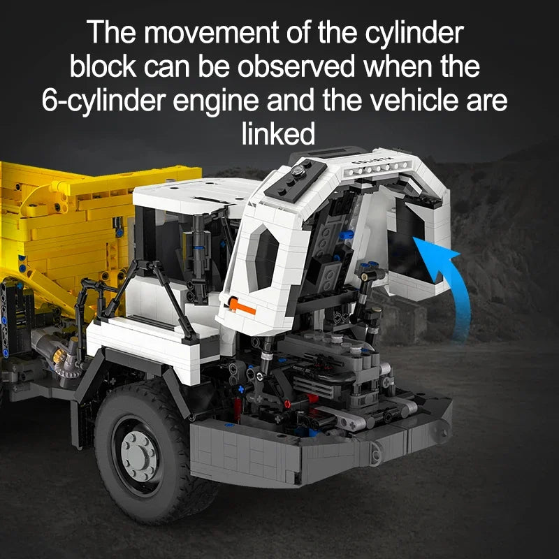 Camion basculant Cada C61054 RC cu telecomandă - 3067 piese baterie