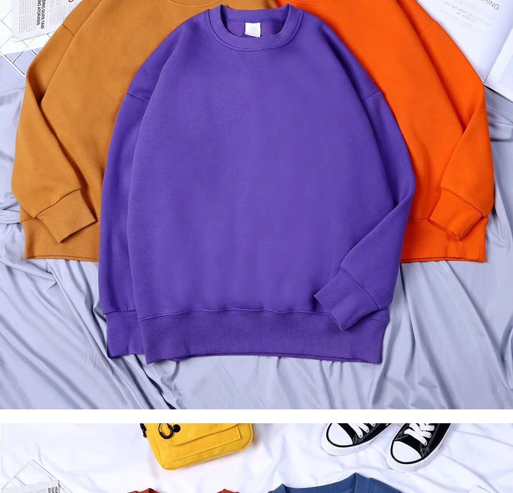 Teekossc Sweatshirt Harajuku Druck-M L, Polyester, O-Kragen